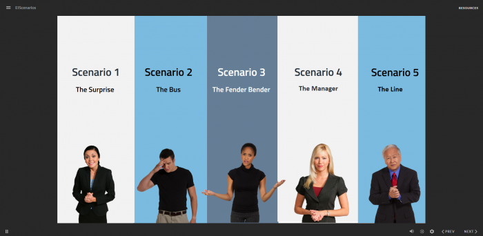 Emotional Intelligence Scenarios screen capture